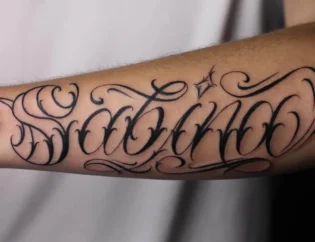 lettering tattoo