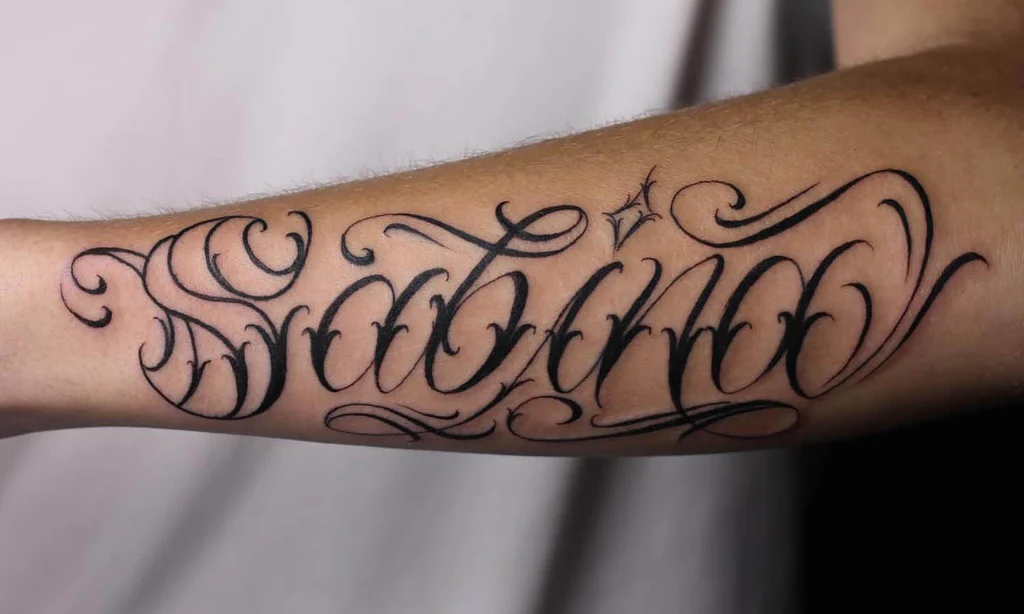 lettering tattoo